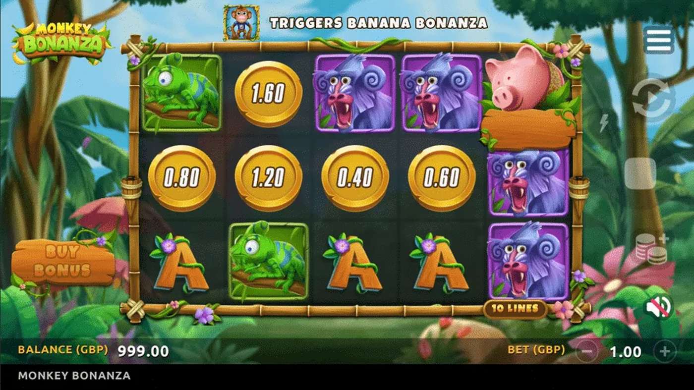Monkey Bonanza: image of main menu