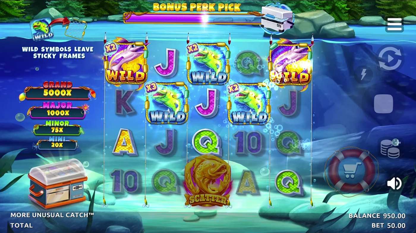 More Unusual Catch: image of main menu