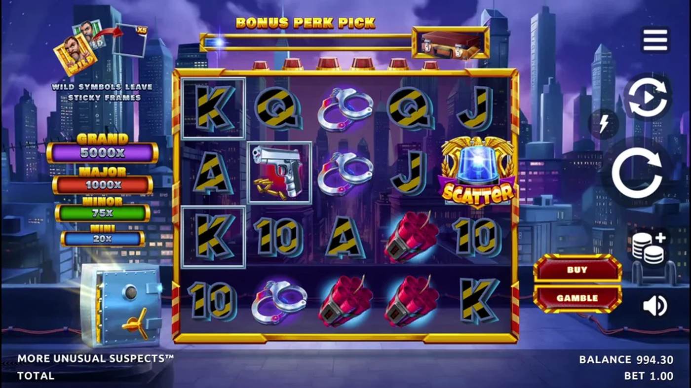 More Unusual Suspects: image of main menu