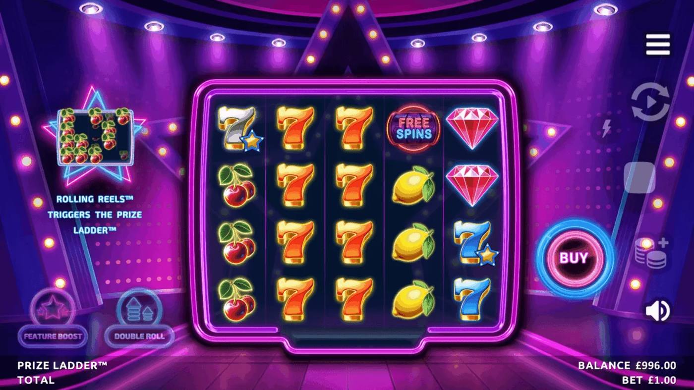 Prizeladder: image of main menu