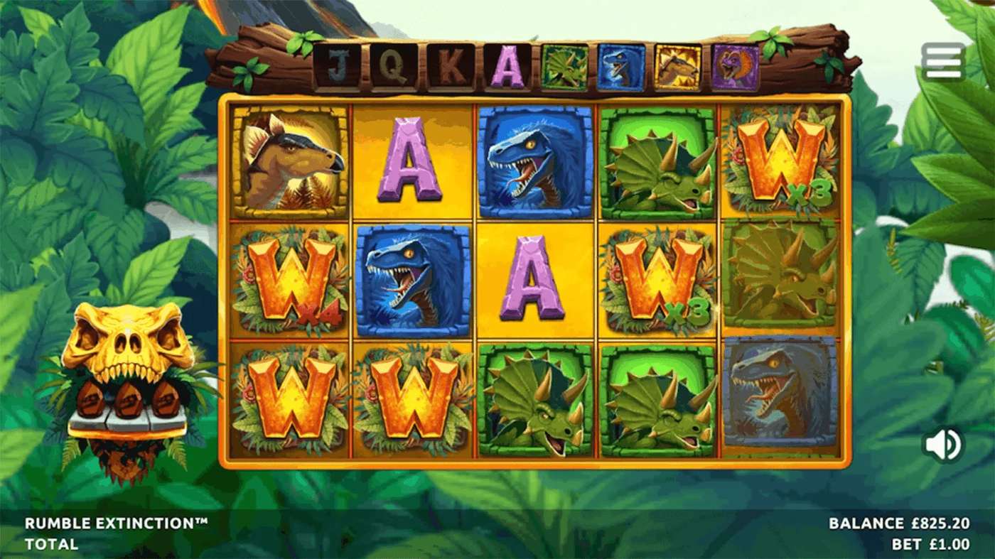 Rumble Extinction: image of main menu