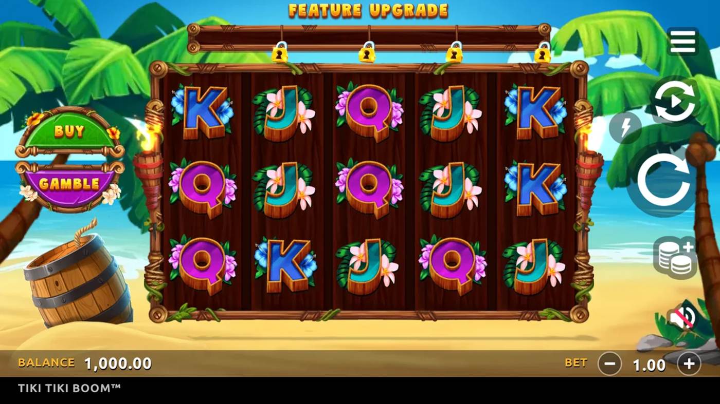 Tiki Tiki Boom: image of main menu