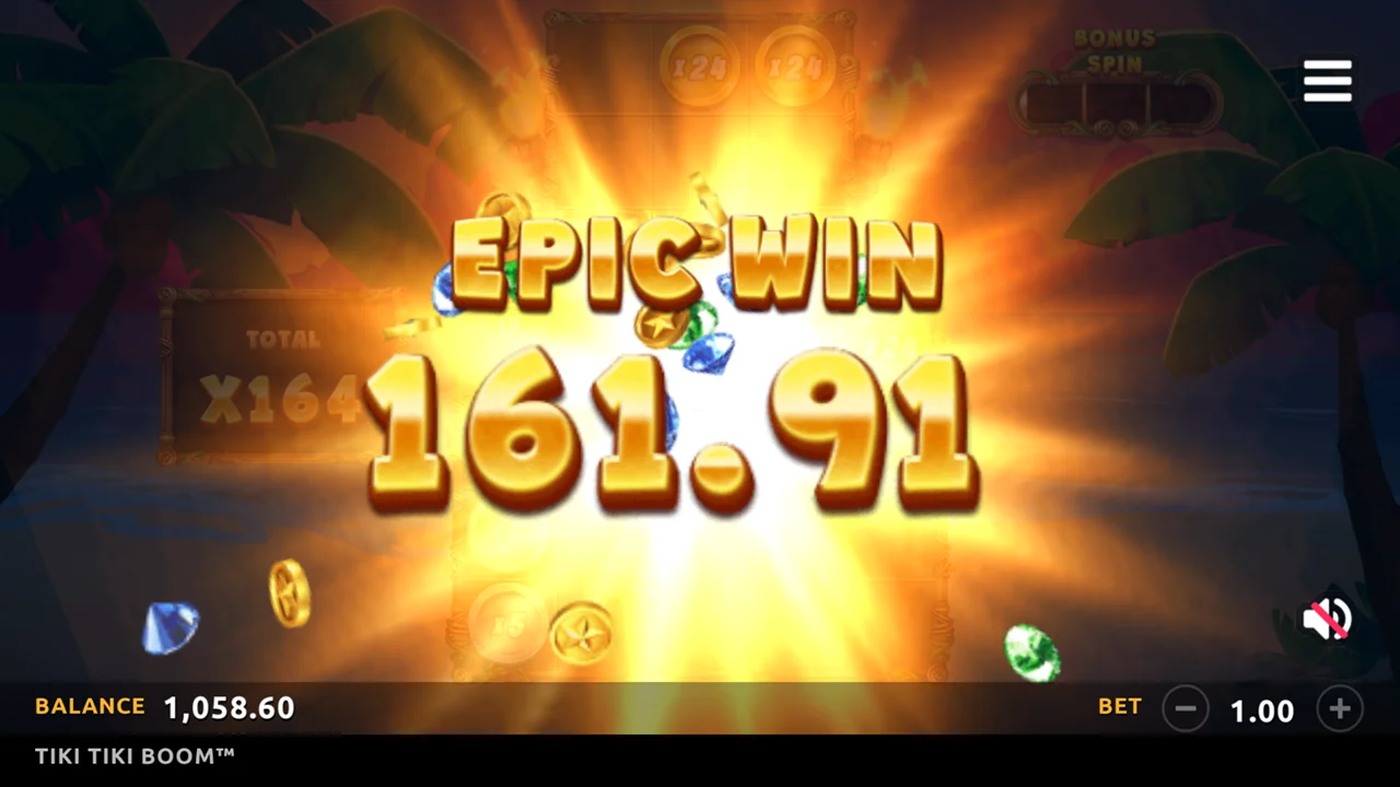 Tiki Tiki Boom: image of winning
