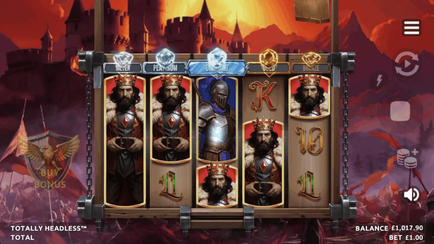 Totally Headless: image of main menu