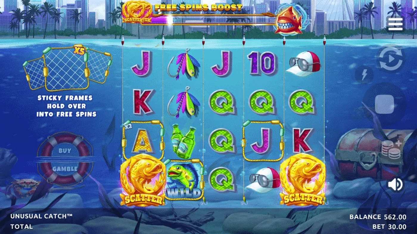 Unusual Catch: image of main menu