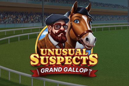 Unusual Suspects Grand Gallop Online Slot Logo