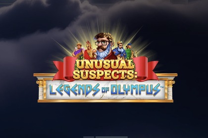 Unusual Suspects: Legends Of Olympus Online Slot Logo