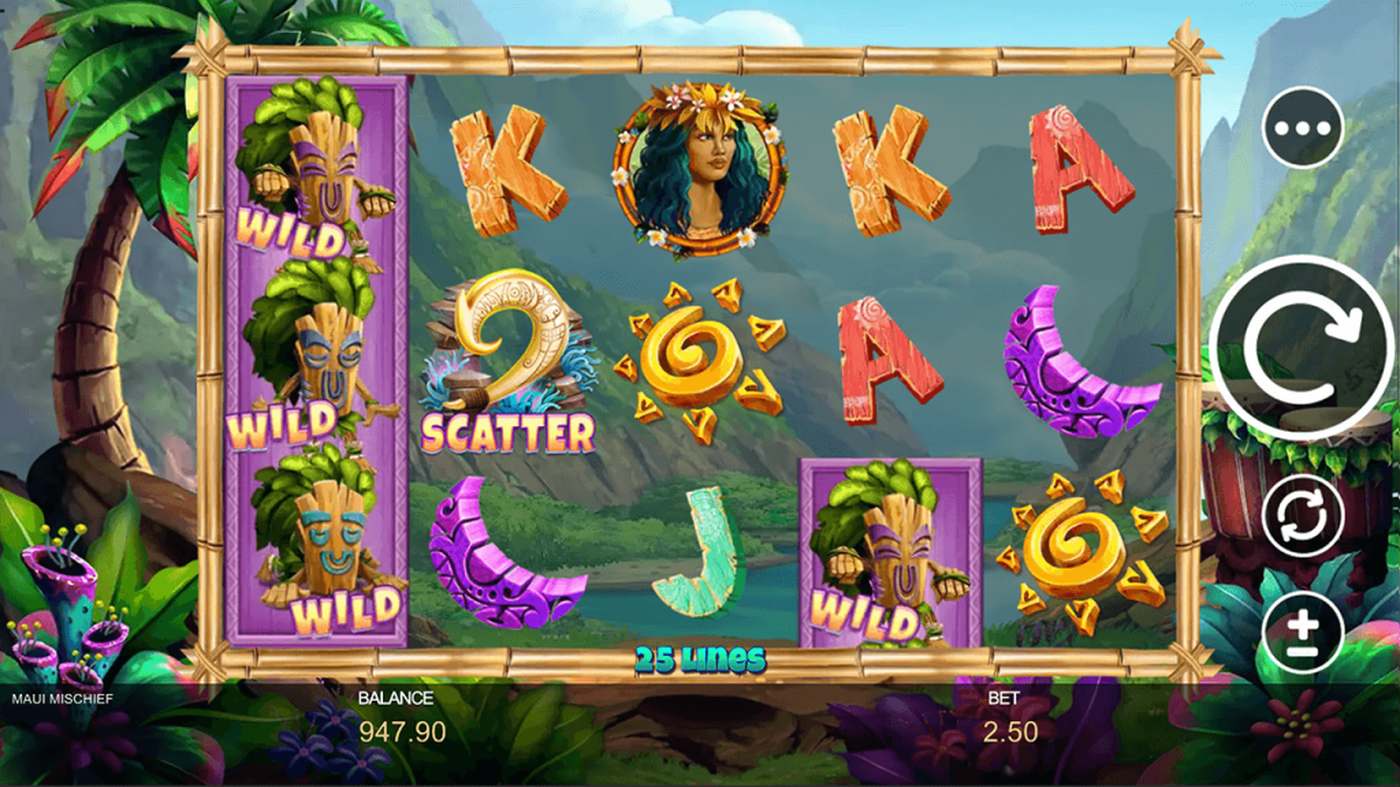 Maui Mischief: image of main menu