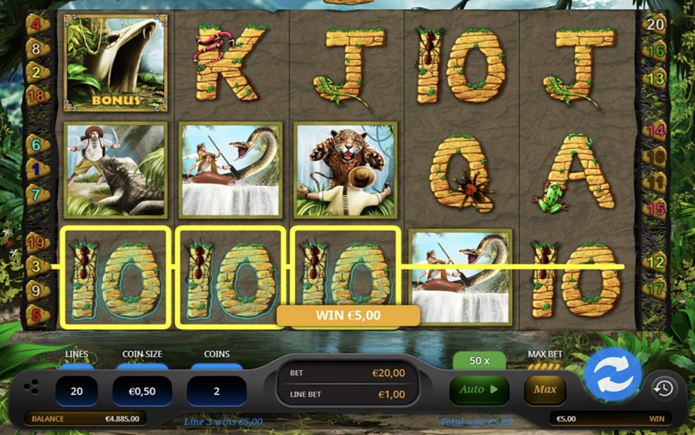 Anaconda Eye Rapids: image of winning