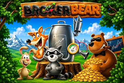 Broker Bear Online Slot Logo