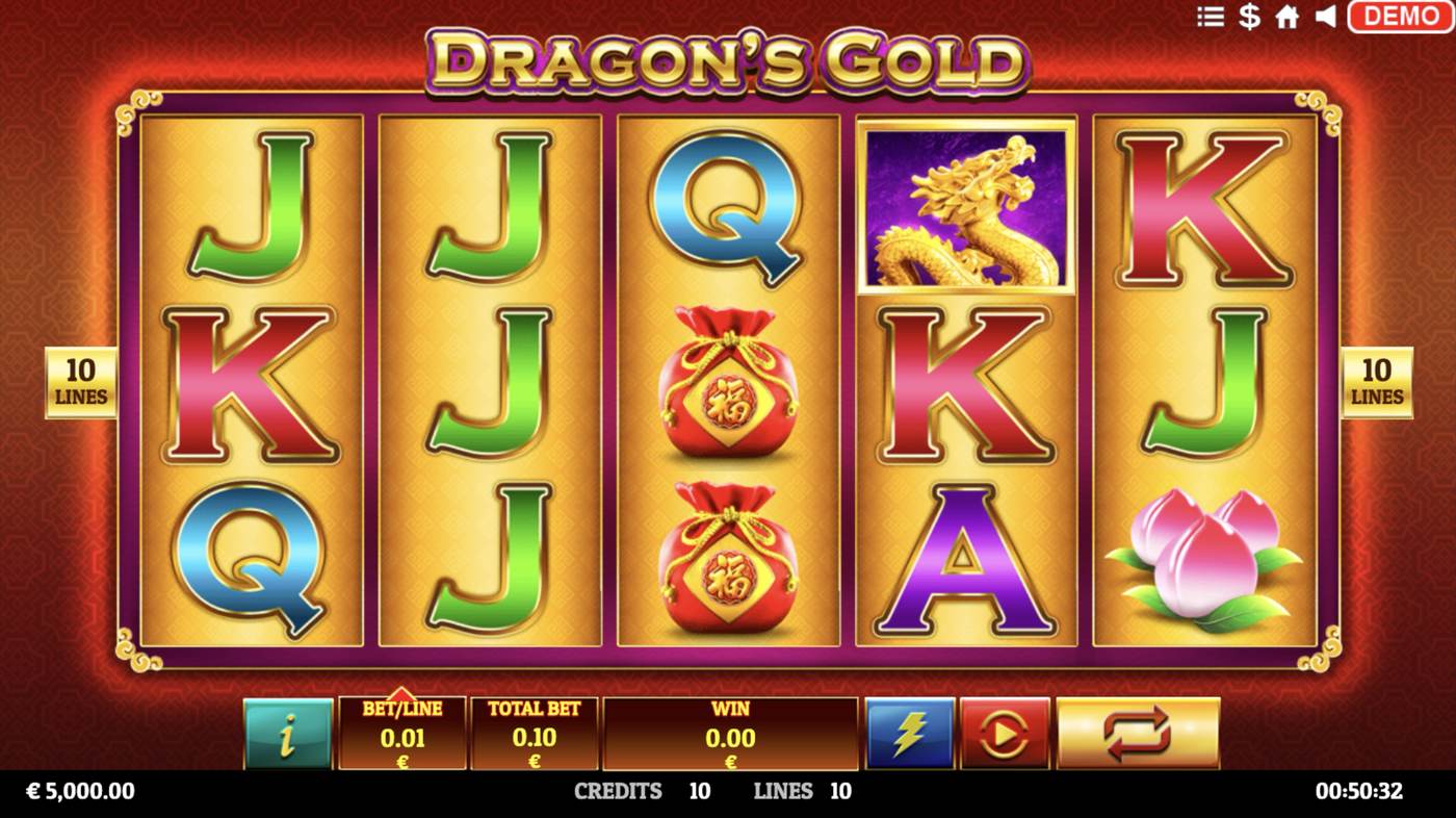 Dragons Gold (Oryx): image of main menu