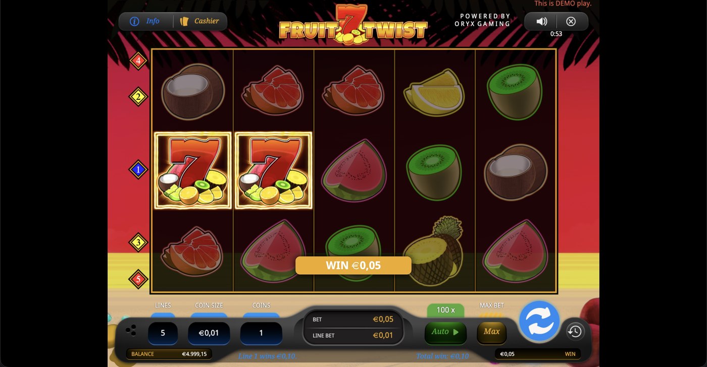 Fruit Twist: image of winning