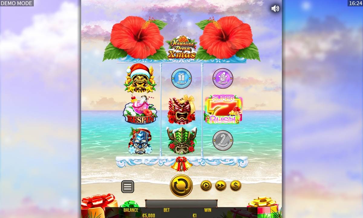 Hawaiian Dream Xmas: image of main menu