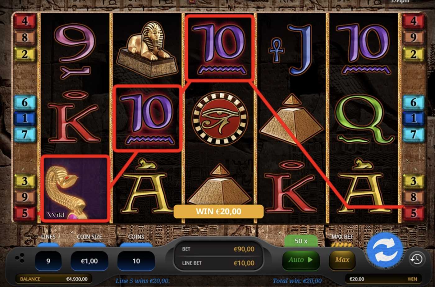 Sceptre of Cleo: image of winning