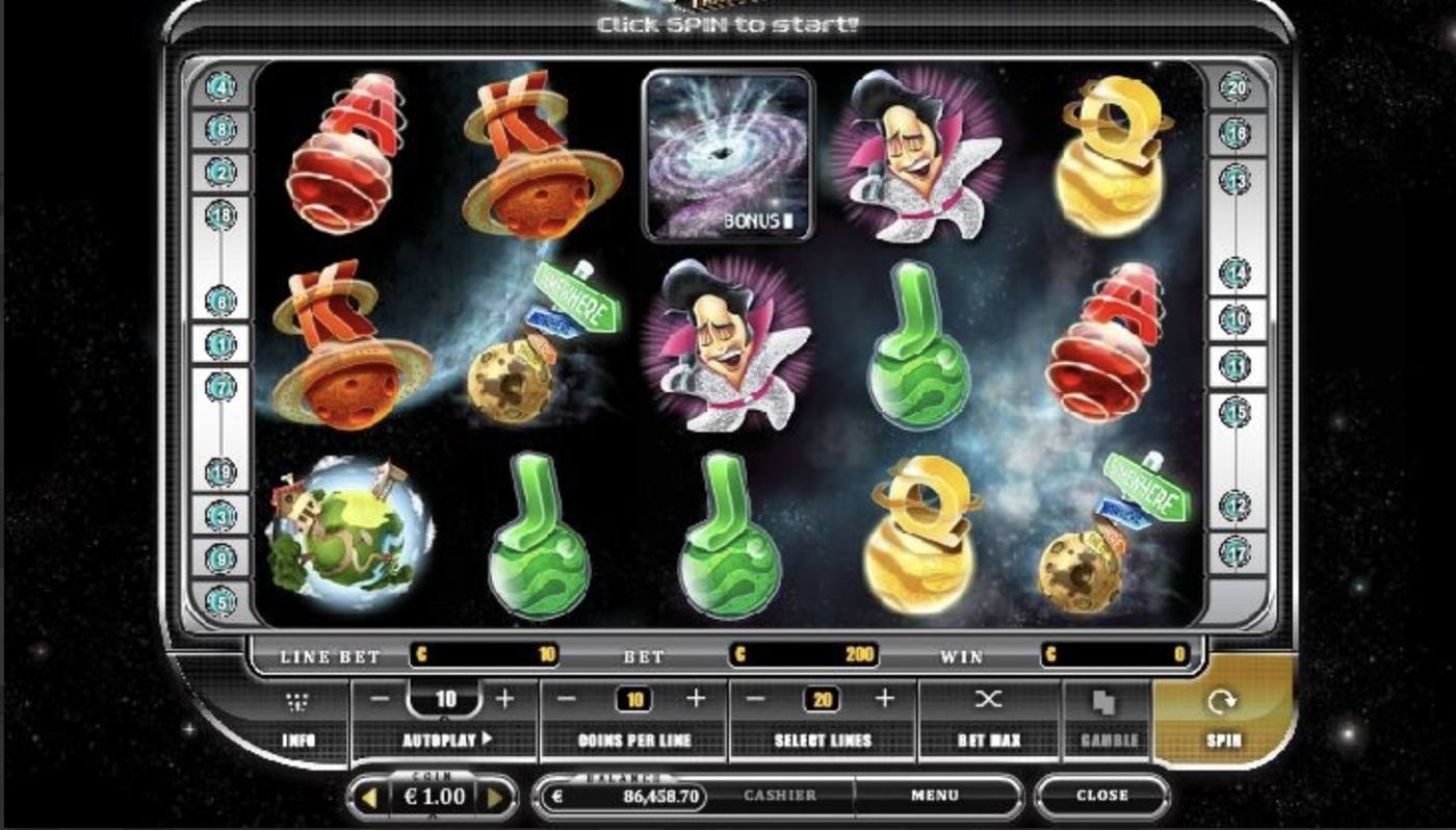 Space Traveller: image of main menu