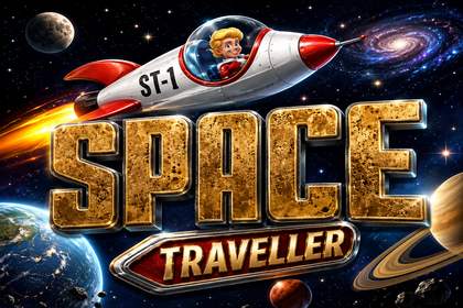 Space Traveller Online Slot Logo