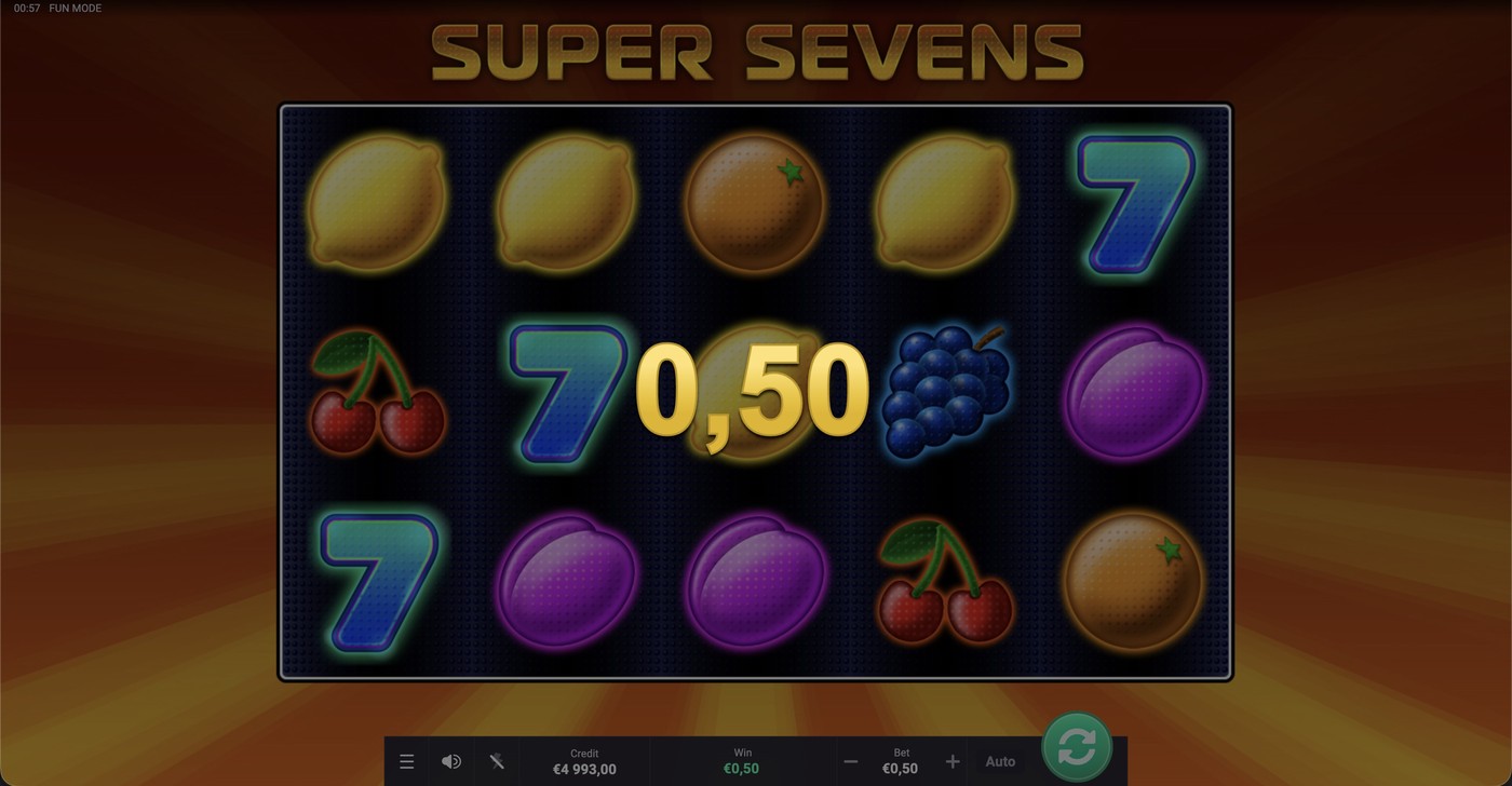 Super Sevens (Oryx): image of winning