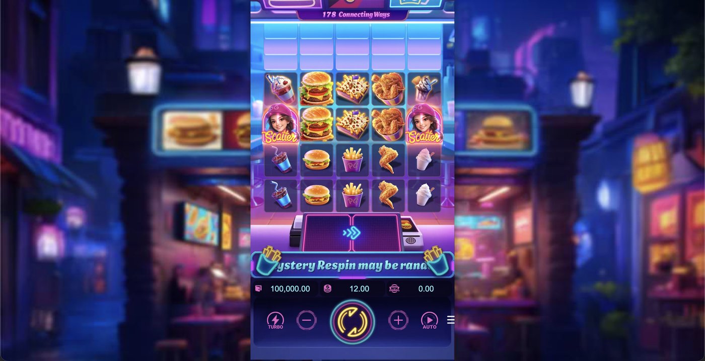 Diner Frenzy Spins: image of main menu