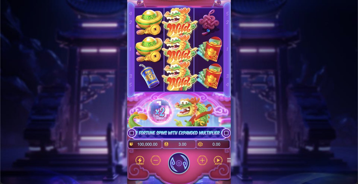 Fortune Dragon: image of main menu