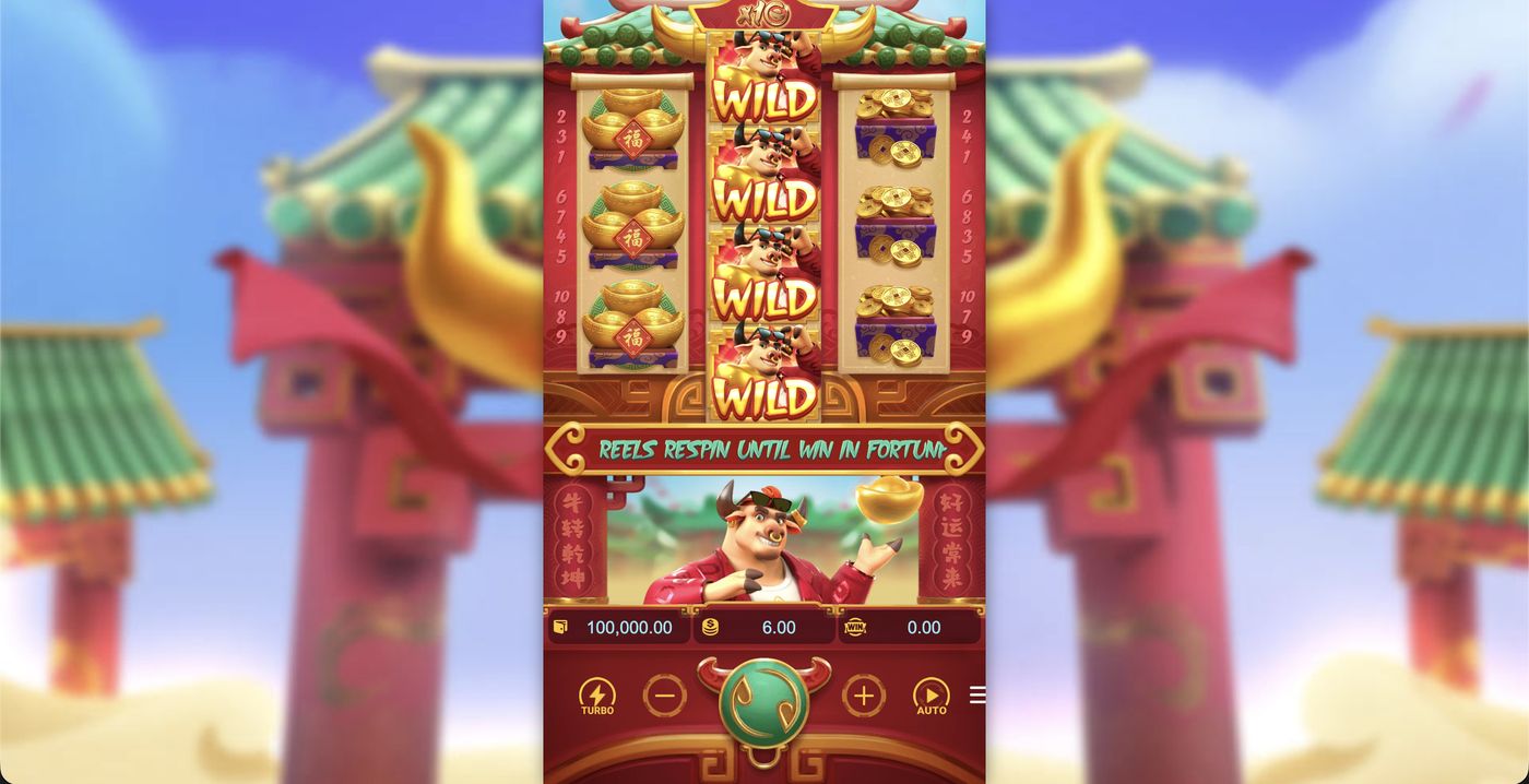 Fortune Ox: image of main menu