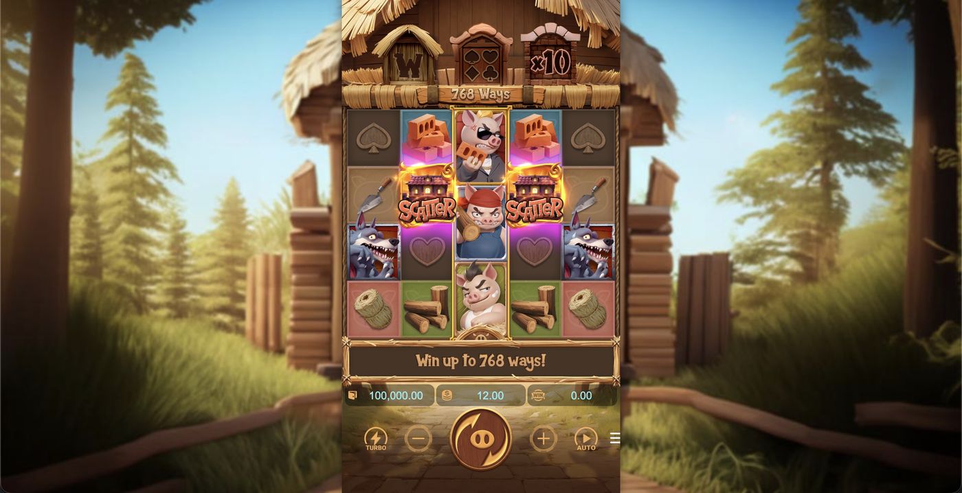 Three Crazy Piggies: image of main menu