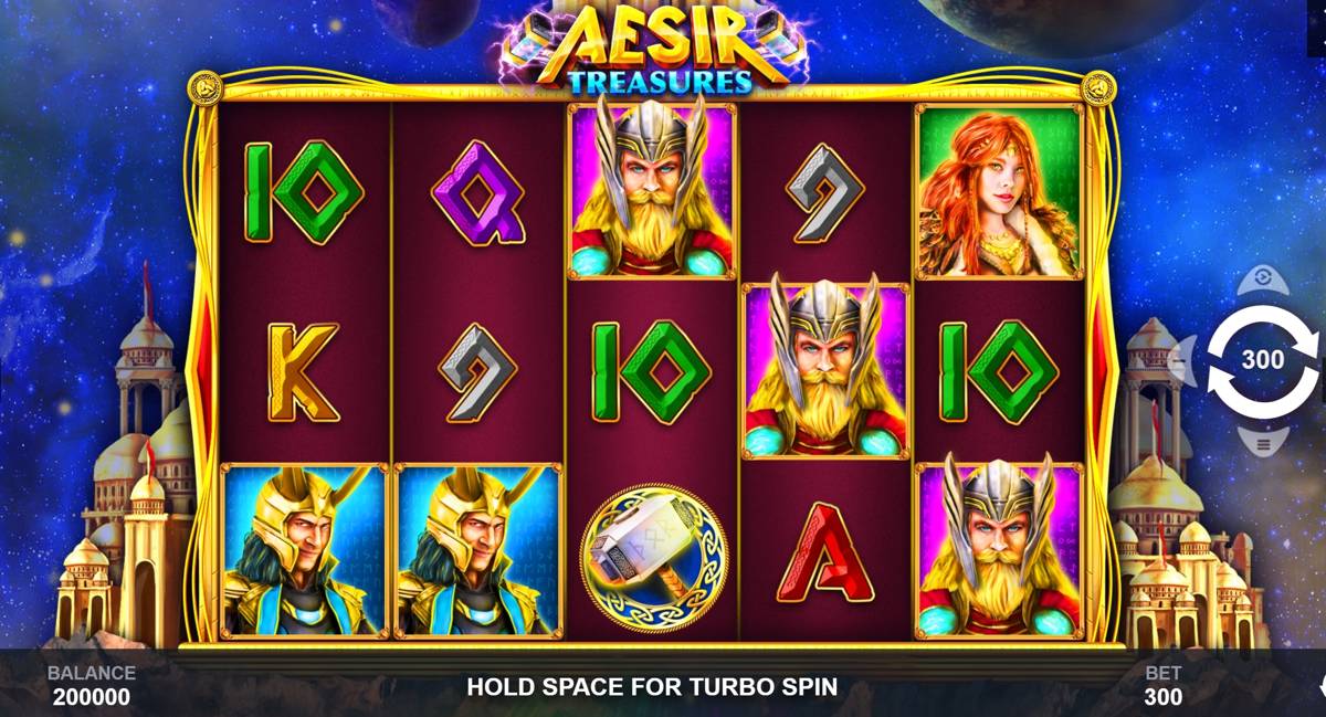 Aesir Treasures: image of main menu