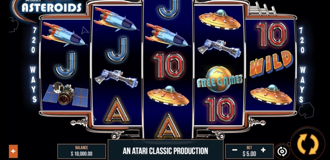 Asteroids: image of main menu