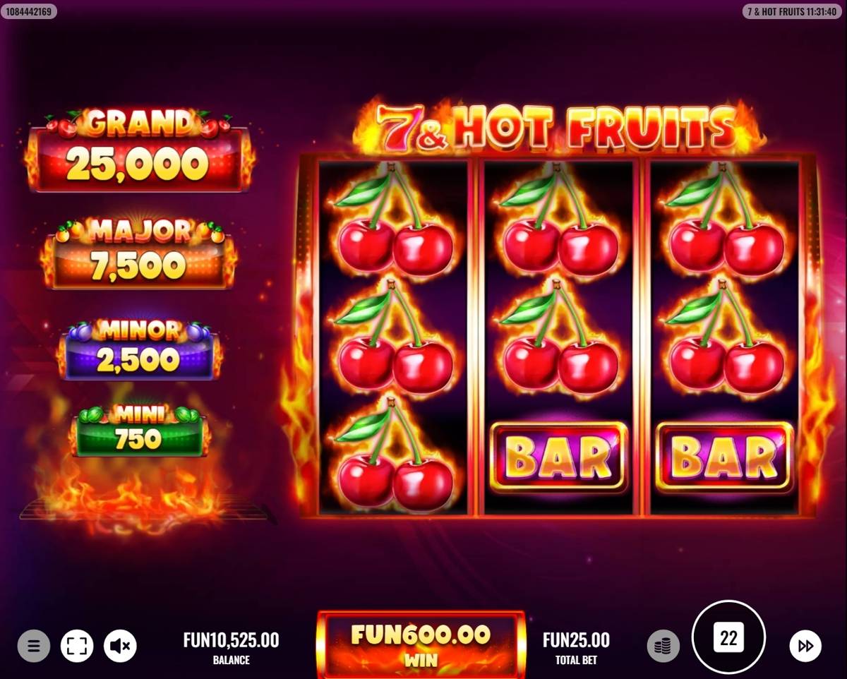 7 and Hot Fruits: image of winning