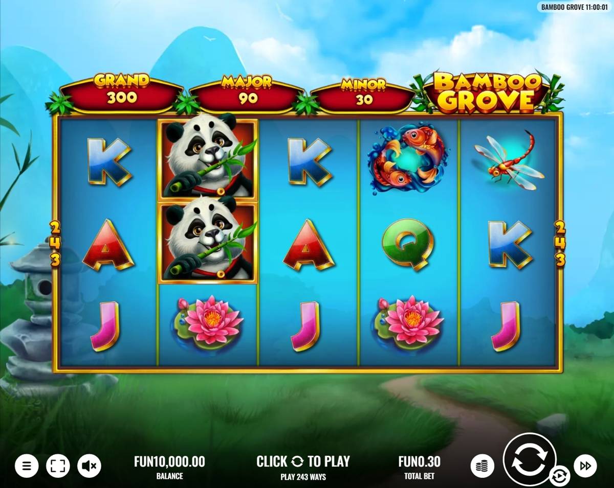 Bamboo Grove: image of main menu