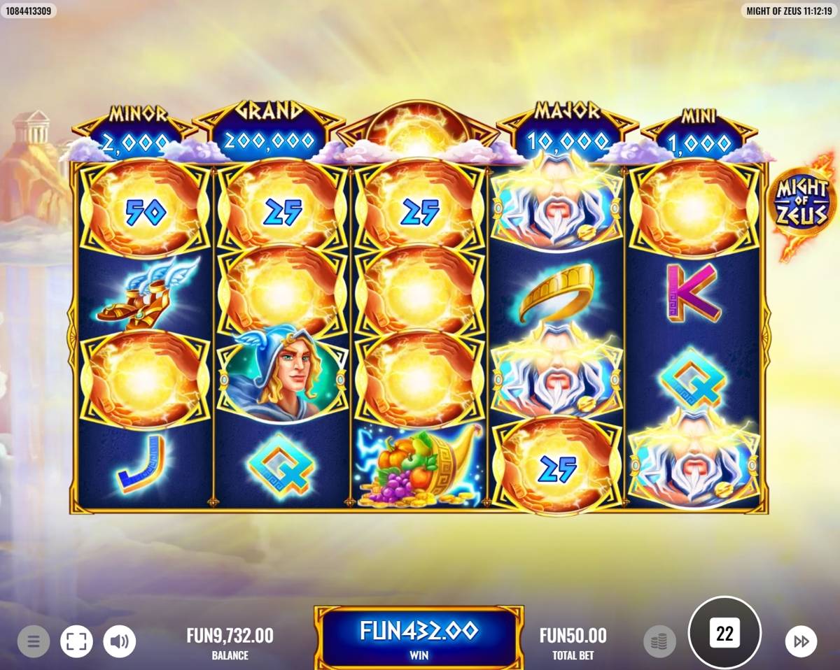 Might of Zeus: image of winning