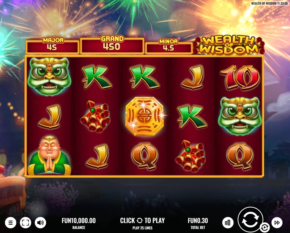 Wealth of Wisdom: image of main menu