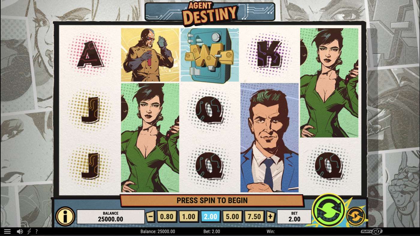 Agent Destiny: image of main menu