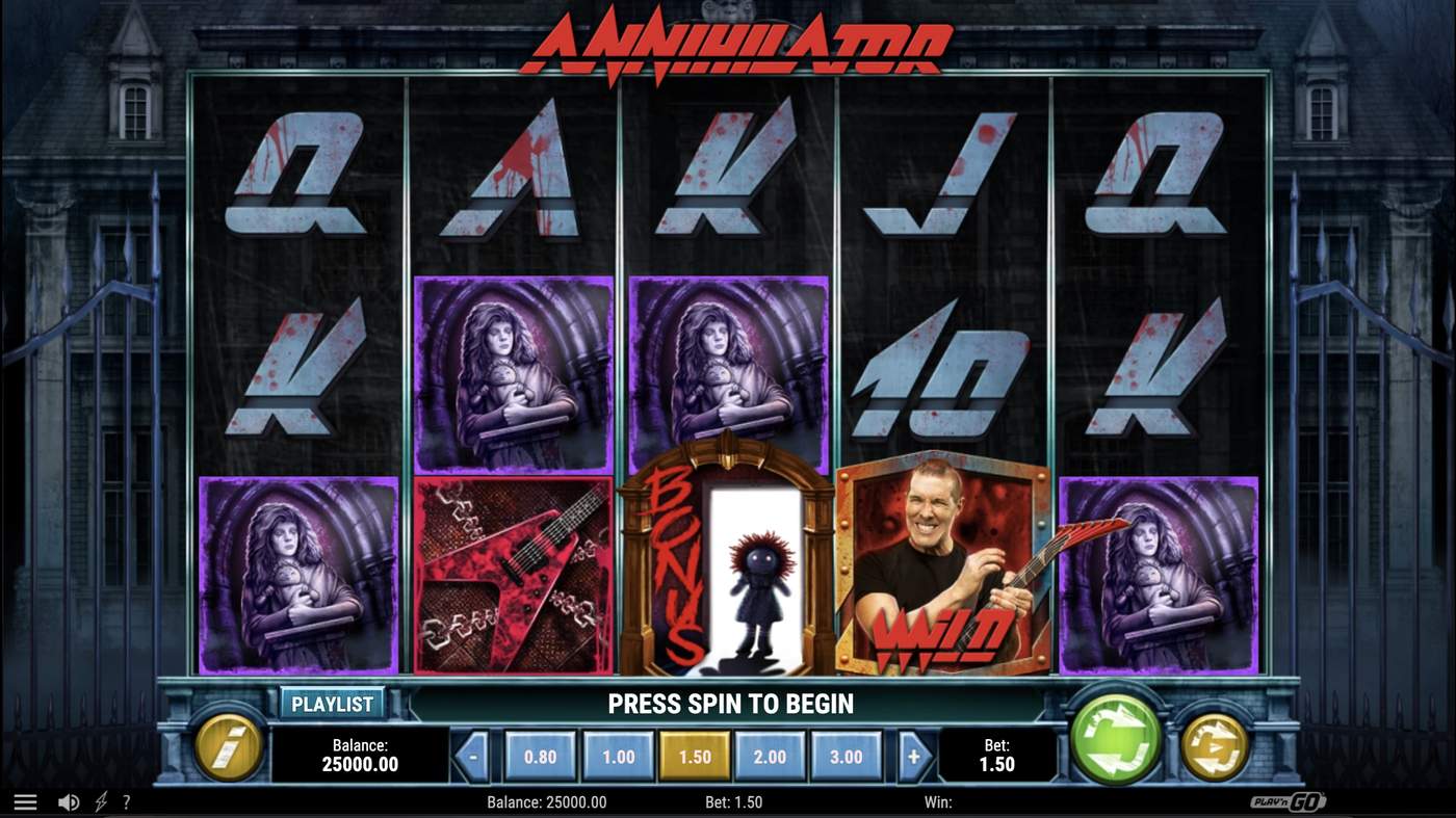 Annihilator: image of main menu