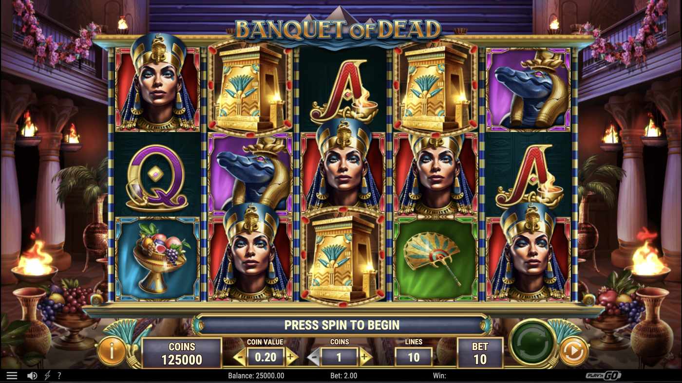 Banquet of Dead: image of main menu