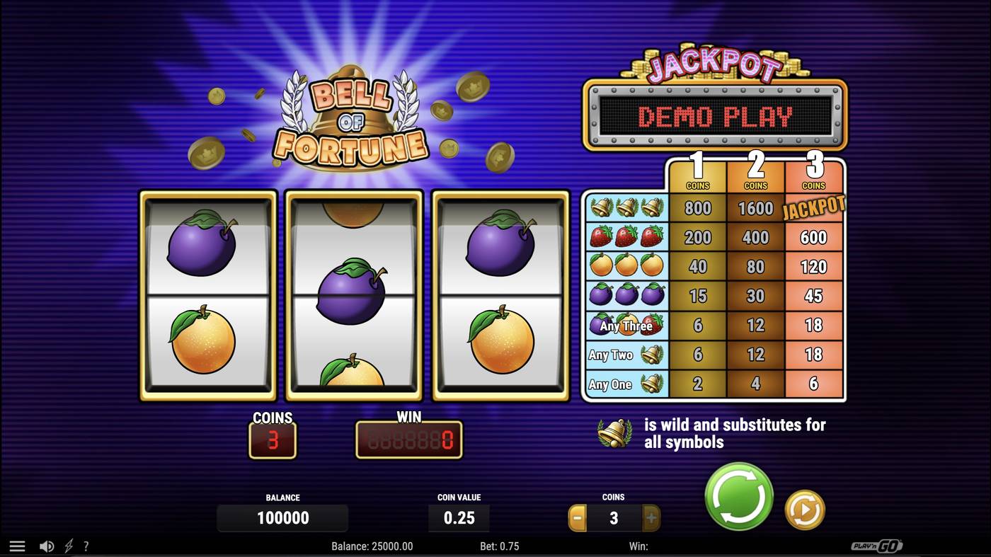 Bell of Fortune: image of main menu