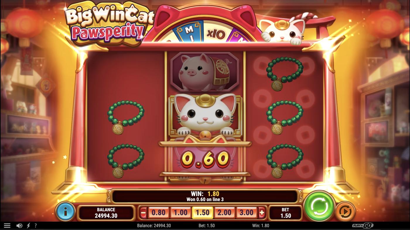Big Win Cat Pawsperity: image of winning