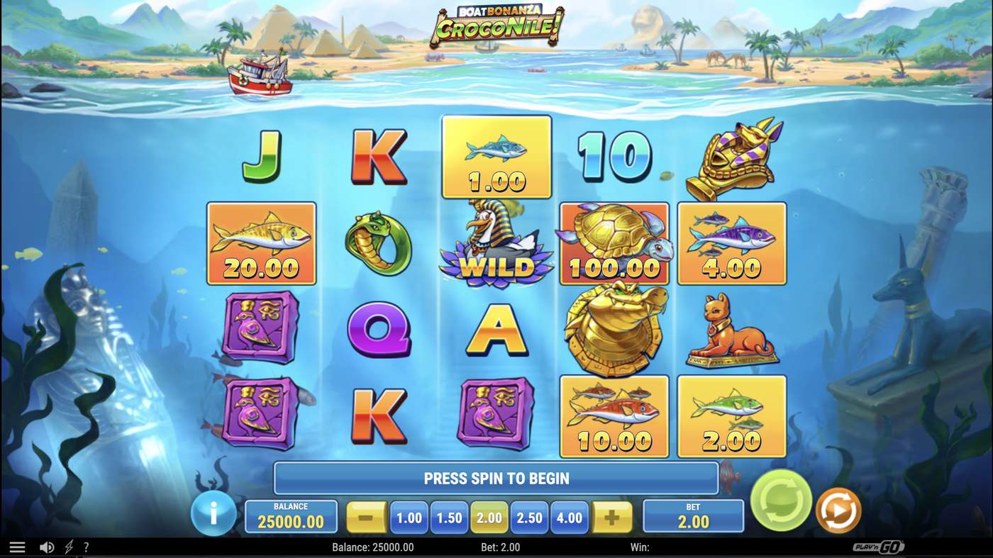 Boat Bonanza CrocoNile!: image of main menu