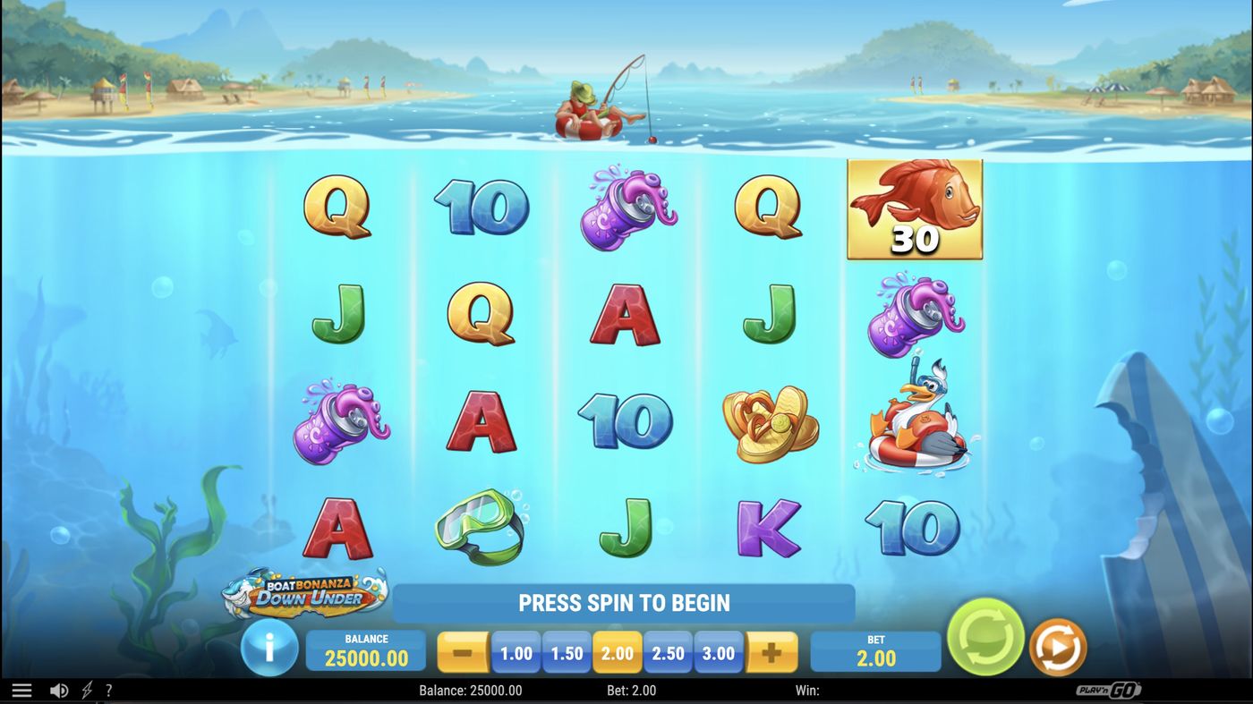 Boat Bonanza Down Under: image of main menu