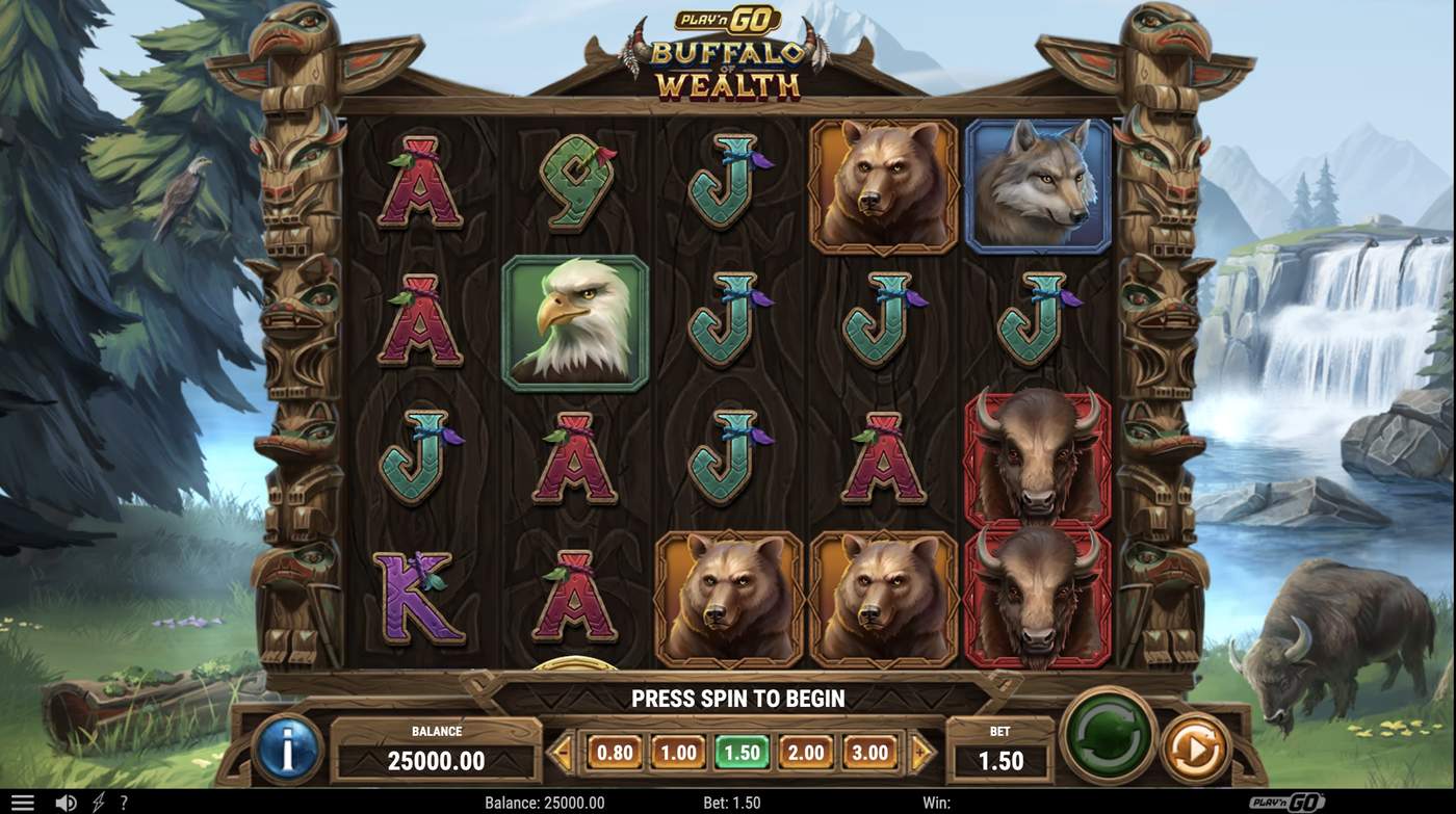 Buffalo of Wealth: image of main menu