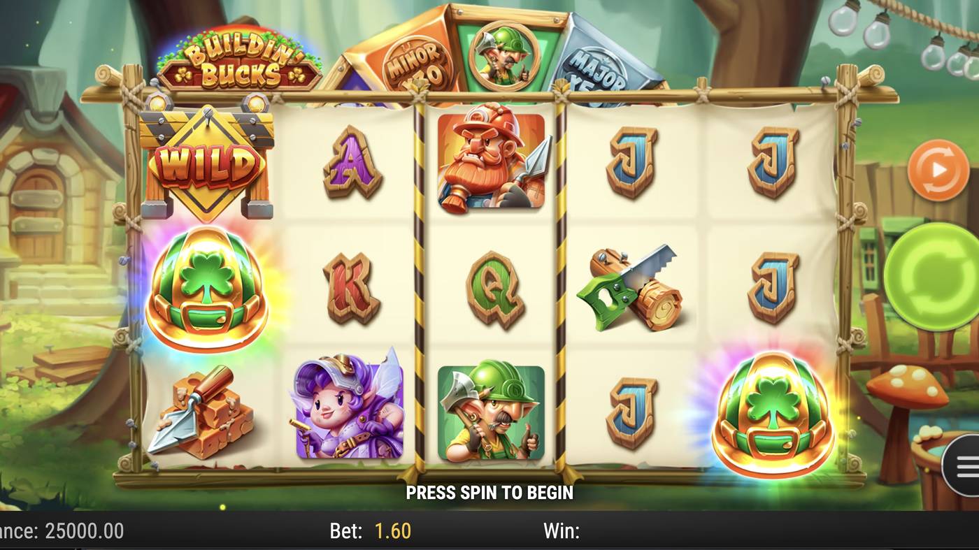 Buildin' Bucks: image of main menu