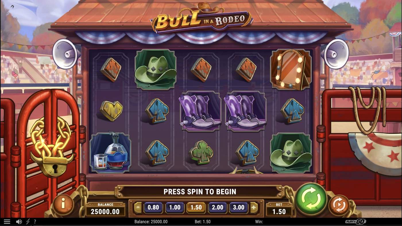 Bull in a Rodeo: image of main menu