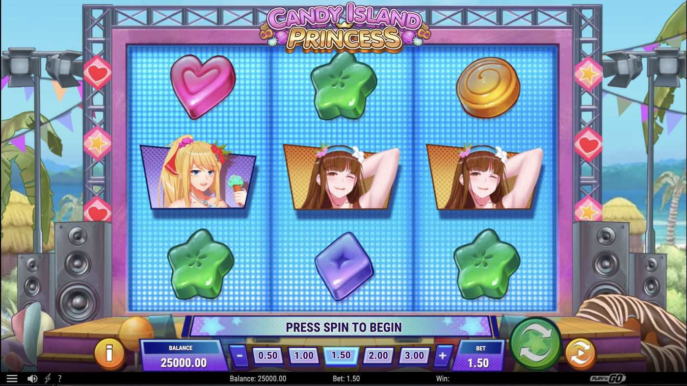 Candy Island Princess: image of main menu