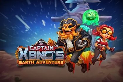 Captain Xeno's Earth Adventure Online Slot Logo