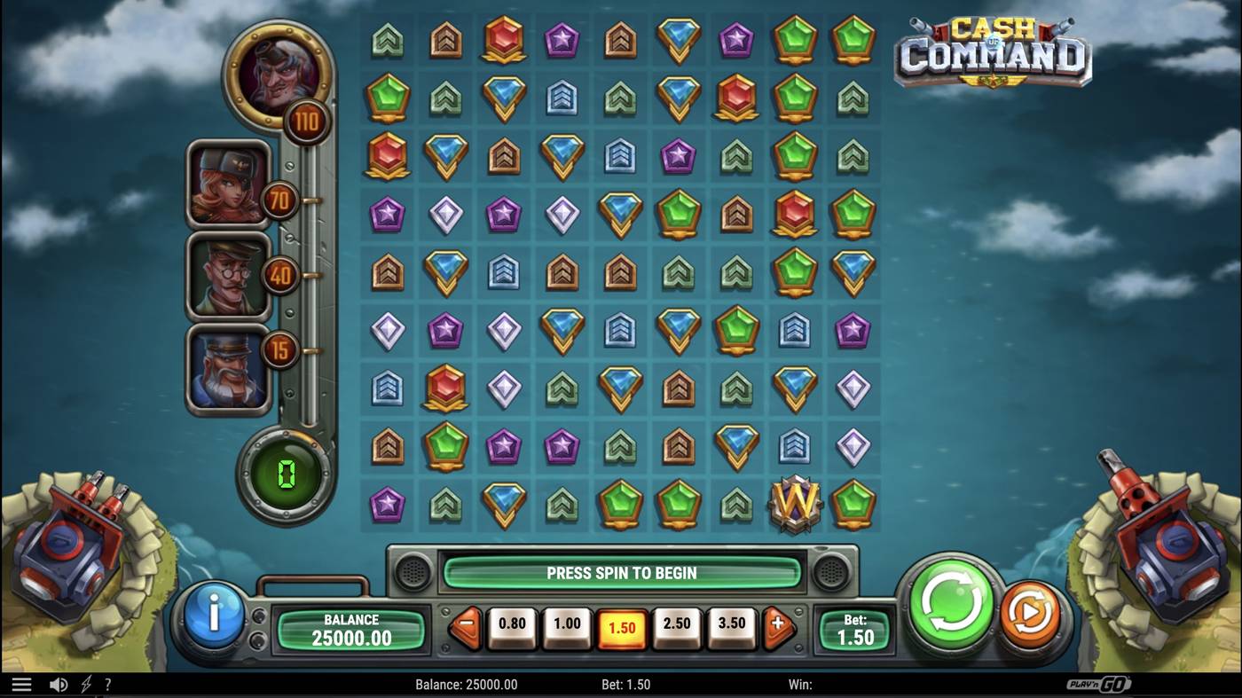 Cash of Command: image of main menu