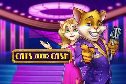 Cats and Cash Online Slot Logo