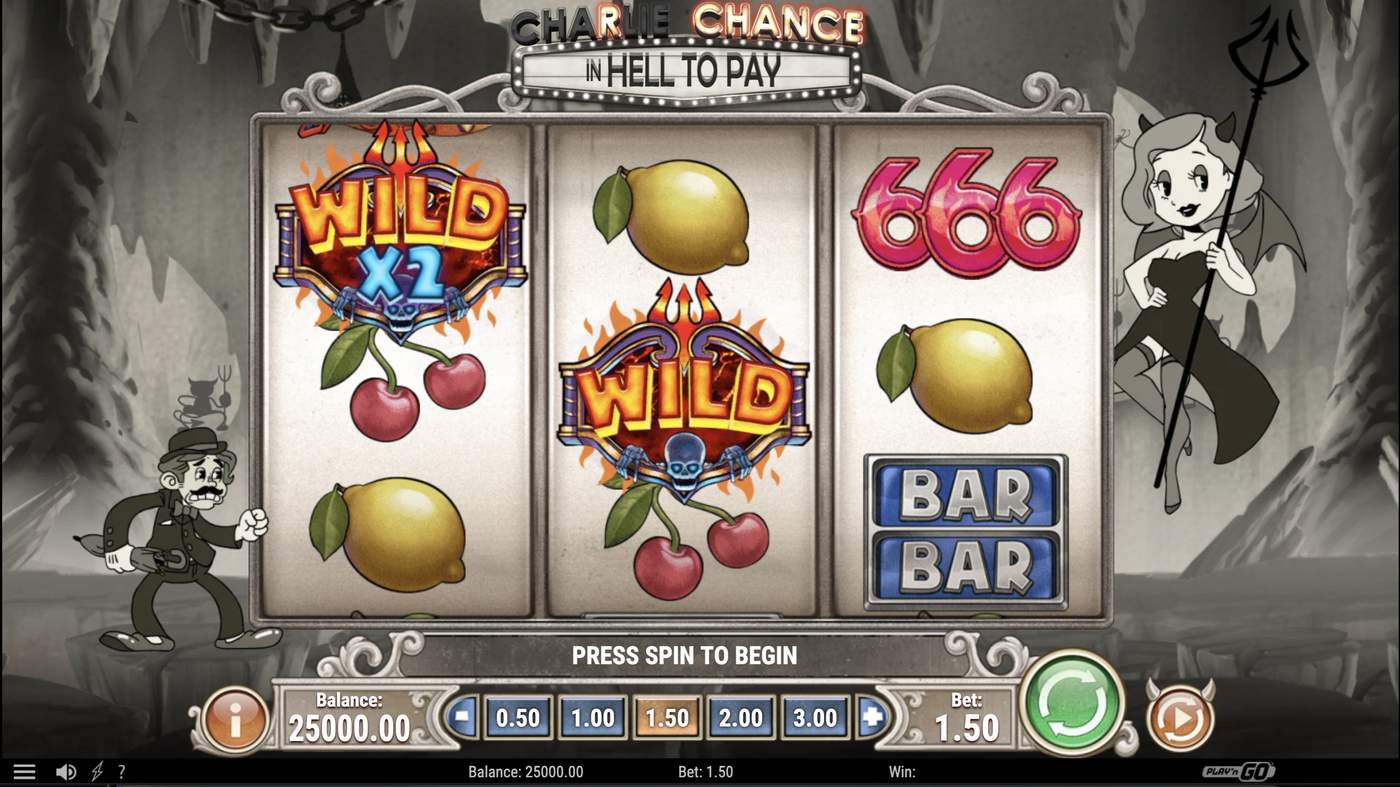 Charlie Chance in Hell to Pay: image of main menu