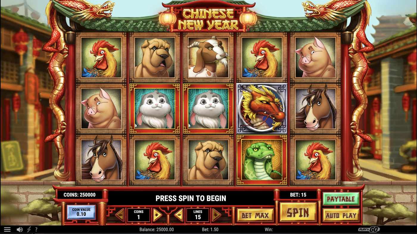 Chinese New Year: image of main menu