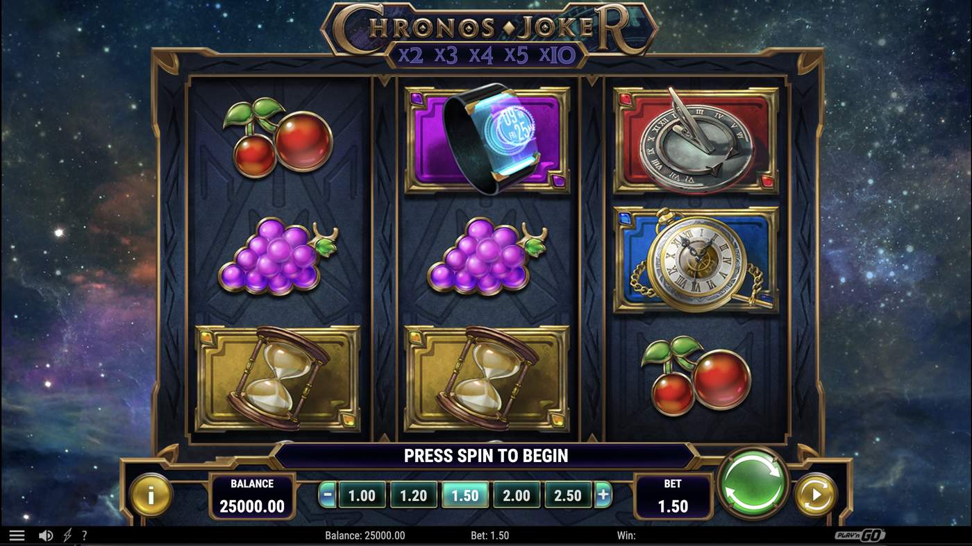 Chronos Joker: image of main menu