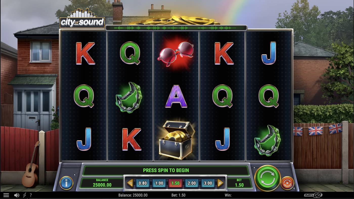 City of Sound: image of main menu