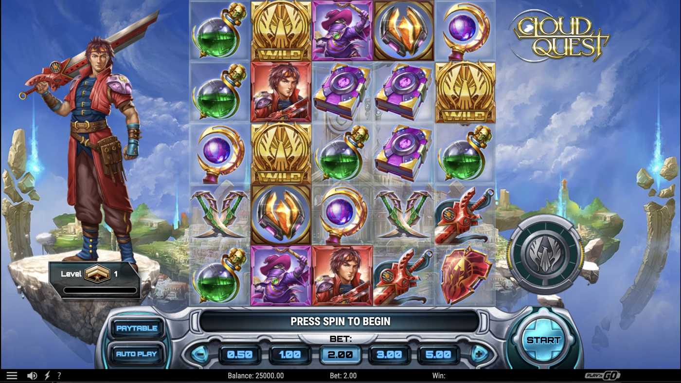 Cloud Quest: image of main menu